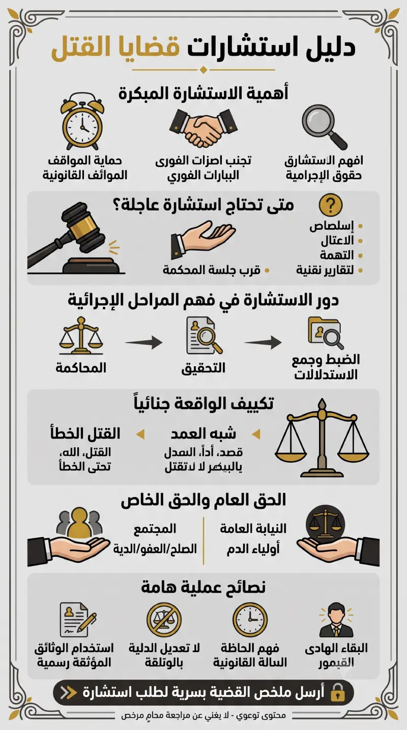 استشارات بقضايا القتل