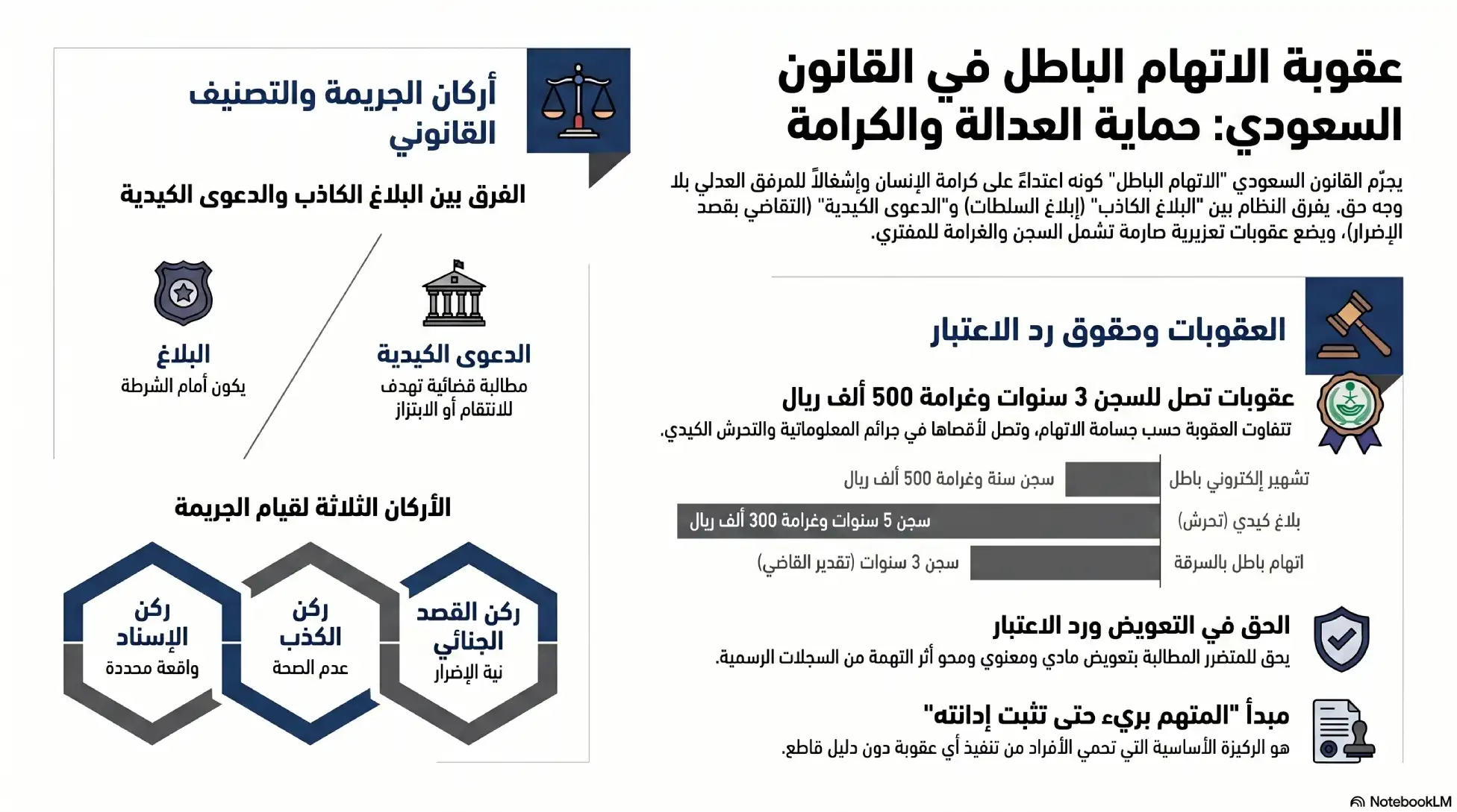 عقوبة الاتهام الباطل في القانون السعودي